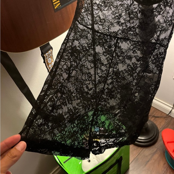 Black Lace Lingerie Romper - Picture 10 of 10